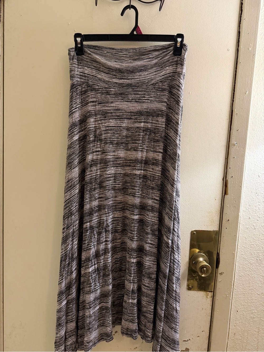 Ashley Blue Gray Marled Maxi Skirt